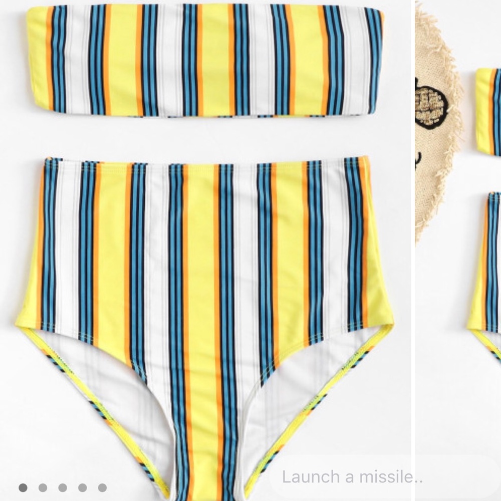 Romwe High Waisted Bikini Set
